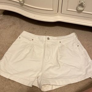 Forever 21 white jean shorts